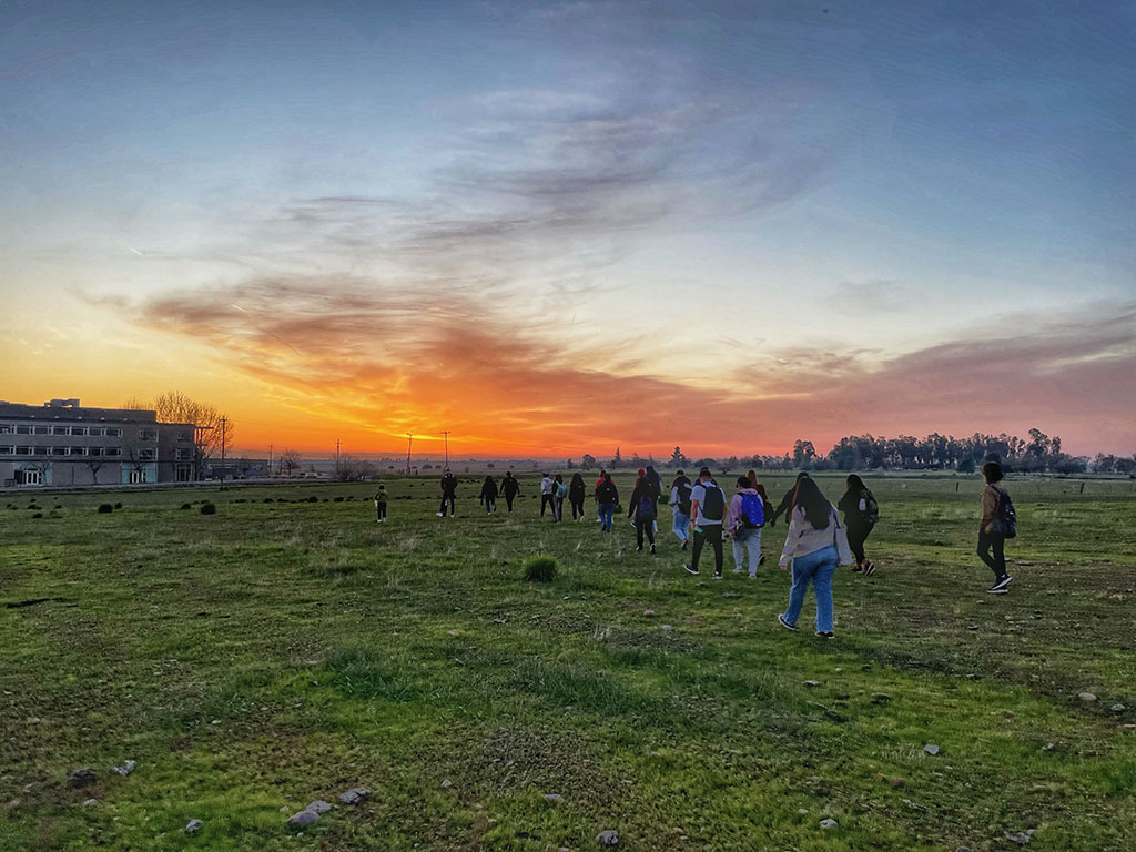 Evening field trip at sunset — ESS 015
